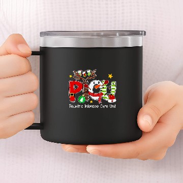 Discover nurses Job Christmas PICU nurses Santa Hat Reindeer Mother Baby LD Picu 14oz Stainless Steel Tumblers