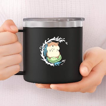 Discover Hamster Pet Surfer Rodent Animals Hamsters Owner 14oz Stainless Steel Tumblers