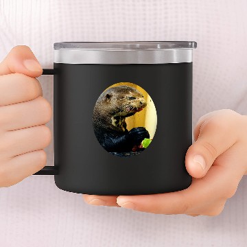 Discover Otter Pet Otters Watermelon 14oz Stainless Steel Tumblers