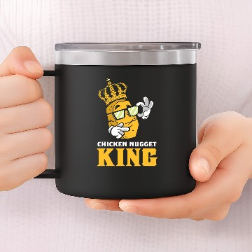 Discover Chicken Pet nugget king chicken nuggets Baseball Tees 14oz Stainless Steel Tumblers