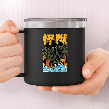 Discover Octopus Pet Cthulhu Octopus Kraken 90s Eboy Japanese Clothing Aesthetic 7 14oz Stainless Steel Tumblers