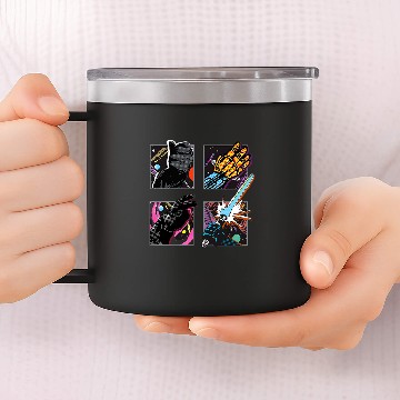 Discover Book Fun Star Wars Classic Hand Gestures Comic Book Panels 14oz Stainless Steel Tumblers