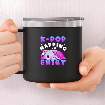 Discover Koala Pet Korean Music Sleeping Koala Bear KPop Napping 14oz Stainless Steel Tumblers