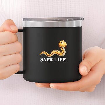 Discover Python Pet Ball Python Snek Life Hiss Productivity Herpetology Zip 14oz Stainless Steel Tumblers