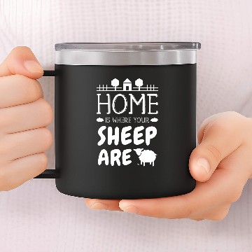 Discover Sheep Pet I Animal Lamb Farmer Farm 14oz Stainless Steel Tumblers