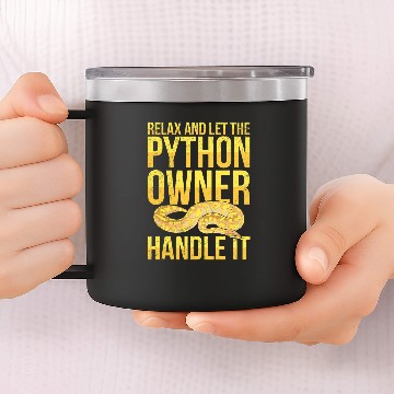 Discover Python Pet Banana Ball Python Design for a Banana ball python breeder 14oz Stainless Steel Tumblers