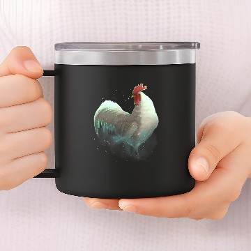 Discover Chicken Pet Cosmic Galaxy Celestial Outer Space Astronomy Baseball Tees 14oz Stainless Steel Tumblers
