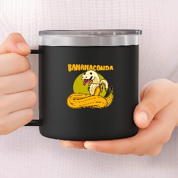 Discover Python Pet Bananaconda Snake with Banana Pyjamas Anaconda Python 14oz Stainless Steel Tumblers
