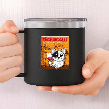 Discover Beer Fun Technically Solution Alcohol Lover 14oz Stainless Steel Tumblers