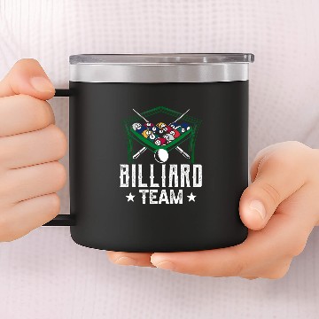 Discover Sport Billiard Team Lover Player Pool Billard Baseball Tees 14oz Stainless Steel Tumblers
