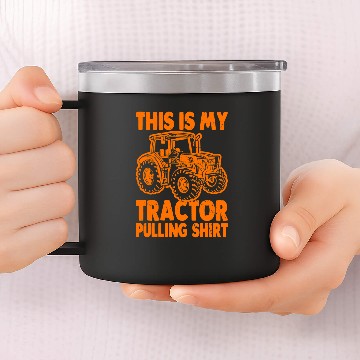 Discover Tractor Fun driving This Is My Tractor Pulling Funny Tractor Driver Farmer 1 14oz Stainless Steel Tumblers