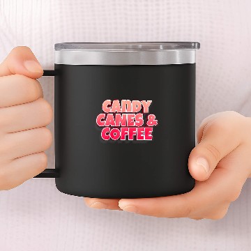 Discover Coffee Fun Candy Canes And Coffee Candy Cane 14oz Stainless Steel Tumblers