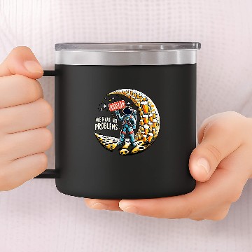 Discover Astronaut Job Houston we have no problems Astronaut Drinking Beer 14oz Stainless Steel Tumblers