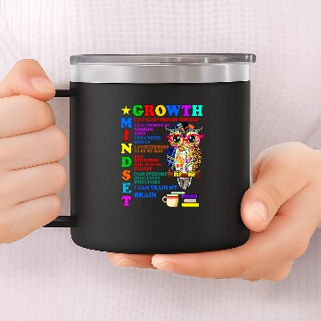 Discover Owl Pet Growth Mindset School Counselor Postive Message Teacher Owl Baseball Tees 14oz Stainless Steel Tumblers