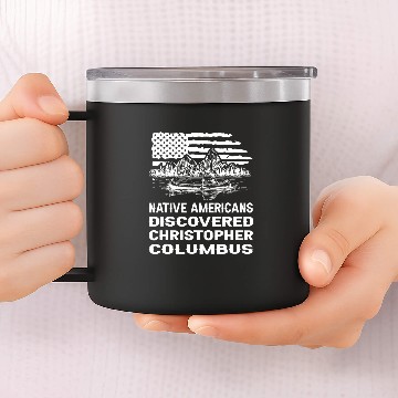 Discover 1492 Christopher Columbus Day 10 14oz Stainless Steel Tumblers