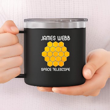 Discover Astronaut Job James Webb Space Telescope JWST Space 14oz Stainless Steel Tumblers