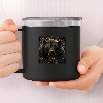 Discover Bear Pet Viking Valhalla Berserker Bear Vikings Vegvisir Gift 2 14oz Stainless Steel Tumblers