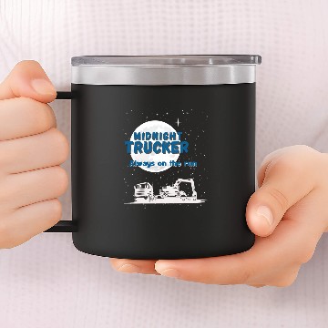 Discover Midnight Trucker 14oz Stainless Steel Tumblers