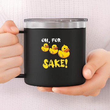 Discover Duck Pet For Ducks Sake Rubber Ducky 14oz Stainless Steel Tumblers