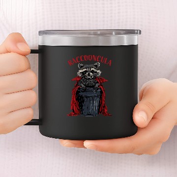Discover Raccoon Pet Funny Raccooncula Trash Panda Halloween Raccoon Vampire Baseball Tees 14oz Stainless Steel Tumblers