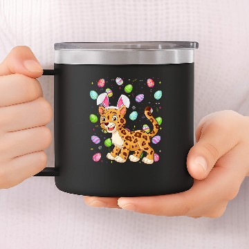 Discover Funny Easter jaguarss Easter Bunny Ears Easter Eggs Hunting Baseball Tees 14oz Stainless Steel Tumblers