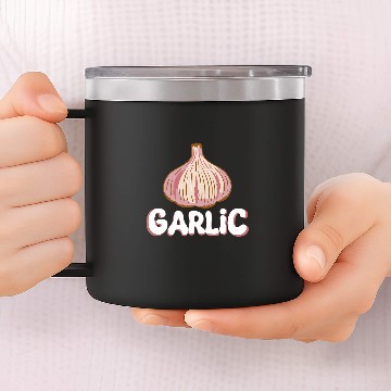 Discover Garlic Lover Vegetable Zip 14oz Stainless Steel Tumblers
