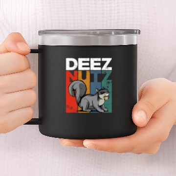 Discover Squirrel Pet Deez Nutz Nutcracker Squirrel Gopher Chipmunk Dees Nuts 2 14oz Stainless Steel Tumblers