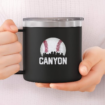 Discover Canyon Idaho ID vintages Graphic Athletic Style Baseball Tees 14oz Stainless Steel Tumblers