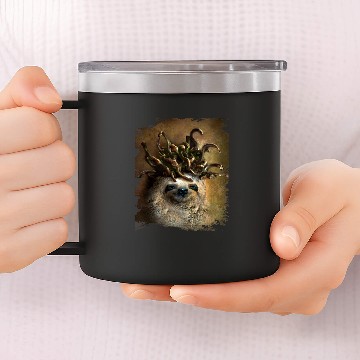 Discover Sloth Pet Evil Slothdusa Medusa Sloth 14oz Stainless Steel Tumblers