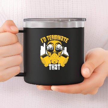 Discover Bed Bug Pest Control Exterminator Pest Controller 14oz Stainless Steel Tumblers