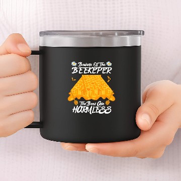 Discover Beware The Beekeeper The Bees Are Harmless Honey Bee Baseball Tees 14oz Stainless Steel Tumblers