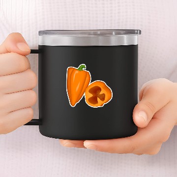 Discover Habanero Pepper Chef Veggie 14oz Stainless Steel Tumblers