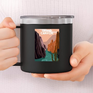 Discover Grand Canyon National Park Throwback Design Classic 2 Zip 14oz Stainless Steel Tumblers