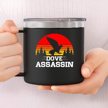 Discover Dove Hunt Hunter Dove Hunting 4 14oz Stainless Steel Tumblers