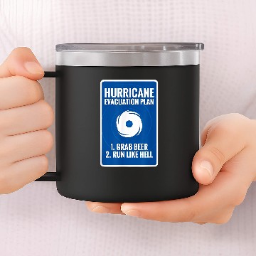 Discover Beer Fun Hurricane Plan Grab Drinks Baseball Tees 14oz Stainless Steel Tumblers
