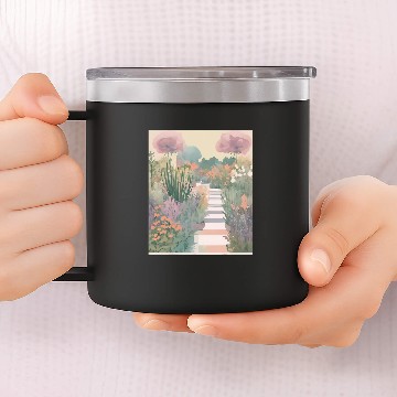 Discover Herb Garden Bloom Pastel Aroma Zip 14oz Stainless Steel Tumblers