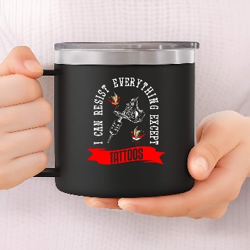 Discover I Can Resist Everything Except Tattoos Tattoo Baseball Tees 14oz Stainless Steel Tumblers