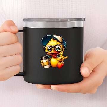 Discover Duck Pet Ducklings Bath Duck Quacking 22 Zip 14oz Stainless Steel Tumblers