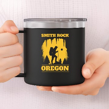 Discover Hiking Trail Smith Rock Oregon Souvenir Mountain Baseball Tees 14oz Stainless Steel Tumblers