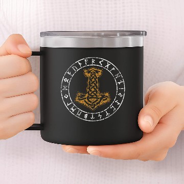 Discover Mjolnir s Hammer by Thor Baseball Tees 14oz Stainless Steel Tumblers