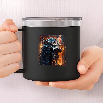 Discover Dragon Pet Chinese Dragon 2 14oz Stainless Steel Tumblers