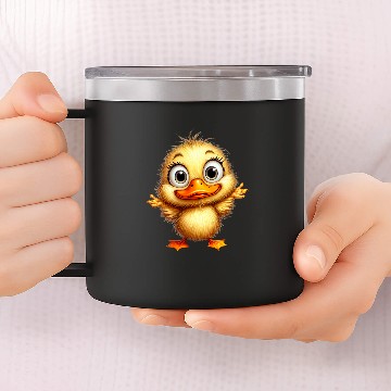 Discover Duck Pet Ducklings Bath Duck Quacking 31 14oz Stainless Steel Tumblers