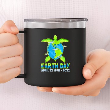 Discover Turtle Pet Earth Day Love World Sea Turtle Planet Environment Baseball Tees 14oz Stainless Steel Tumblers