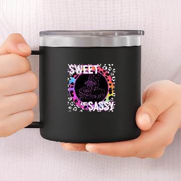 Discover Squirrel Pet 90s Nostalgia Rainbow Leopard Print Tropical 14oz Stainless Steel Tumblers