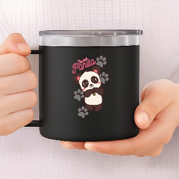 Discover Panda Pet Sweet Quiet Panda Nostalgia Design Baseball Tees 14oz Stainless Steel Tumblers
