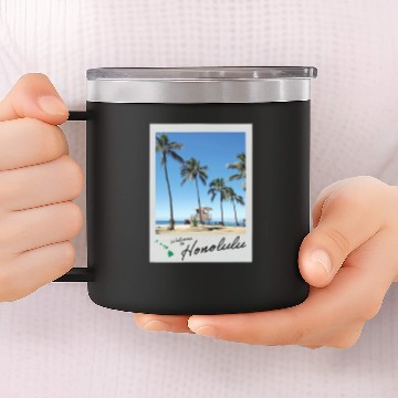 Discover Honolulu Photo aesthetic film photography 35mm film canister 14oz Stainless Steel Tumblers