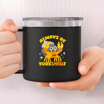 Discover Hermit Crab Pun Baseball Tees 14oz Stainless Steel Tumblers