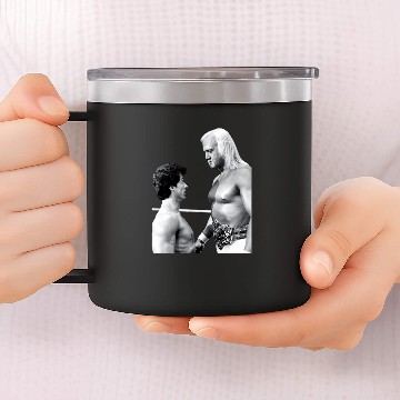 Discover Hulk Hogan vs Rocky Thunderlips 14oz Stainless Steel Tumblers