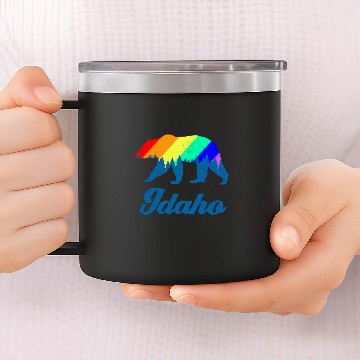 Discover Bear Pet Idaho Gay Pride American Bear Pride Month 4th of July Zip 14oz Stainless Steel Tumblers