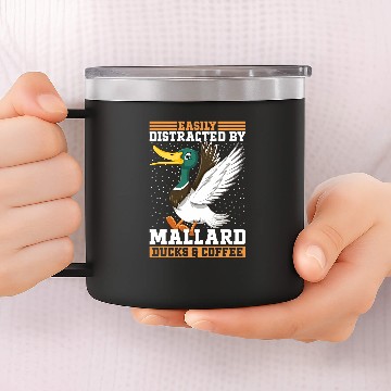 Discover Duck Pet Mallard Duck Dad Mallard Duck Enclosure Mallard Duck Mom 14oz Stainless Steel Tumblers